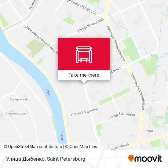 Улица Дыбенко map
