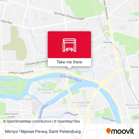 Метро Чёрная Речка map