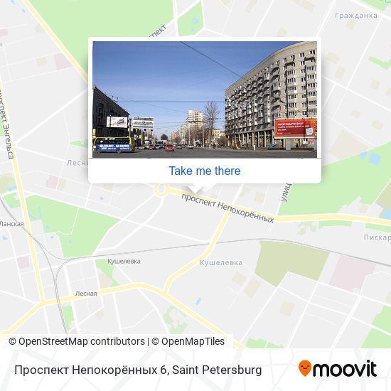 Проспект Непокорённых 6 map