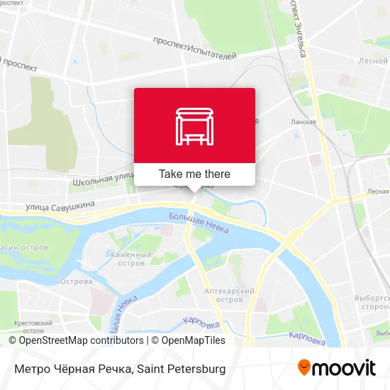 Метро Чёрная Речка map