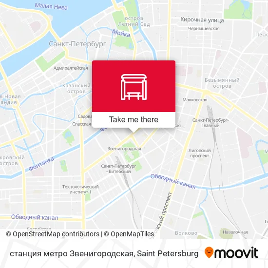 станция метро Звенигородская map
