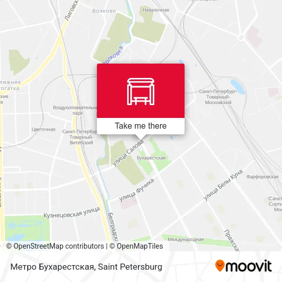 Метро Бухарестская map