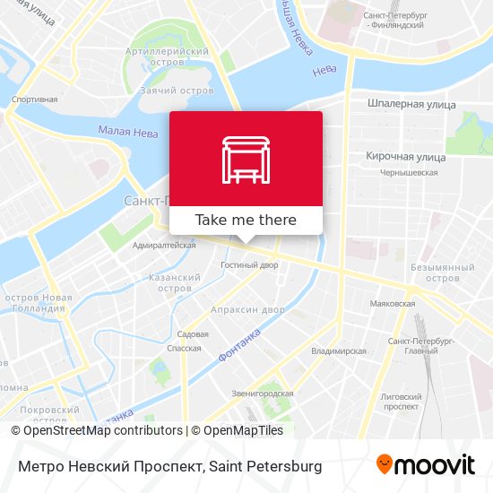 Метро Невский Проспект map