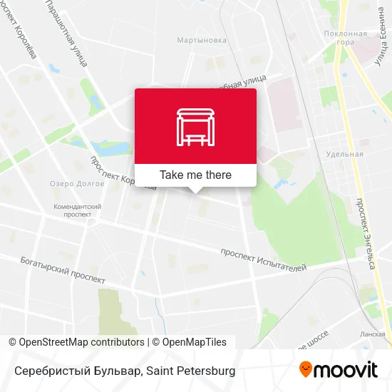 Серебристый Бульвар map