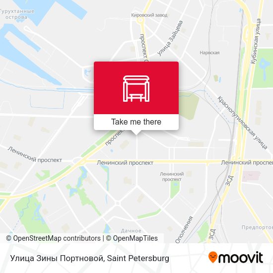Улица Зины Портновой map