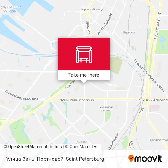 Улица Зины Портновой map