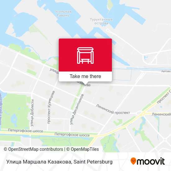 Улица Маршала Казакова map