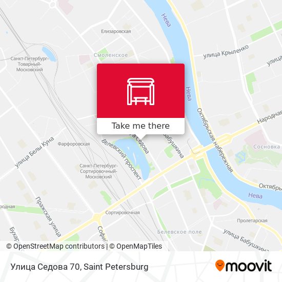 Улица Седова 70 map