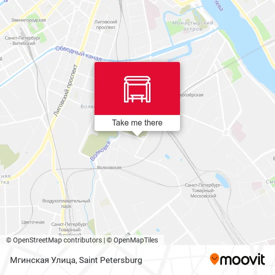 Мгинская Улица map