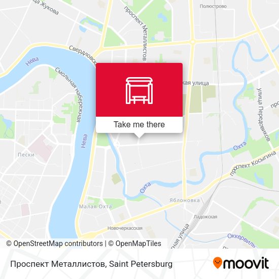 Проспект Металлистов map