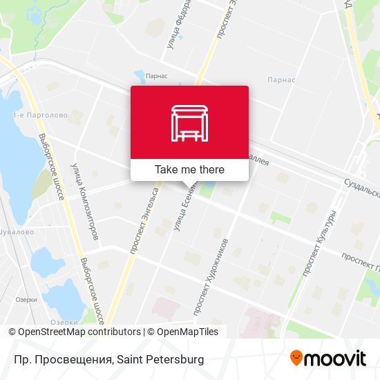 Пр. Просвещения map