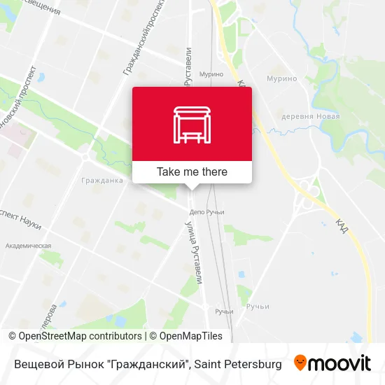 Вещевой Рынок ''Гражданский'' map