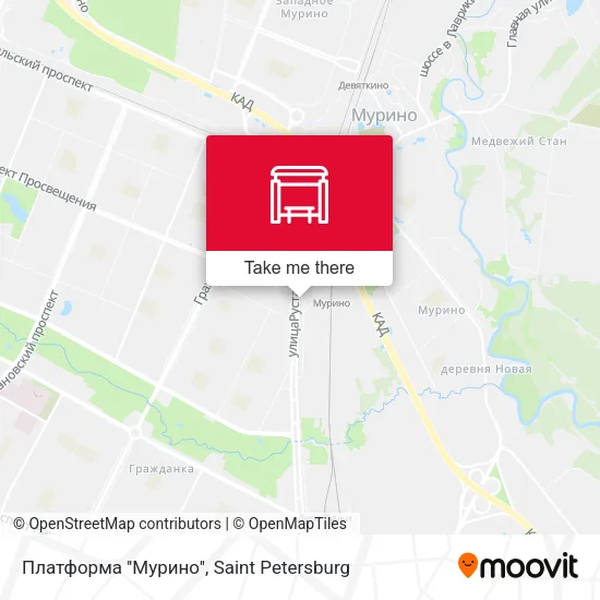 Платформа ''Мурино'' map