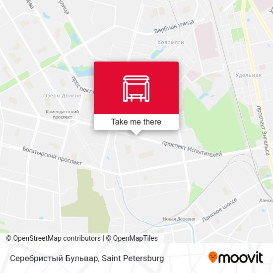 Серебристый Бульвар map