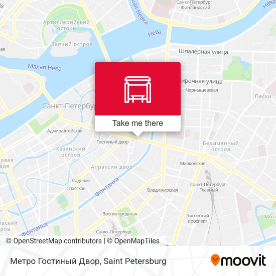 Метро Гостиный Двор map
