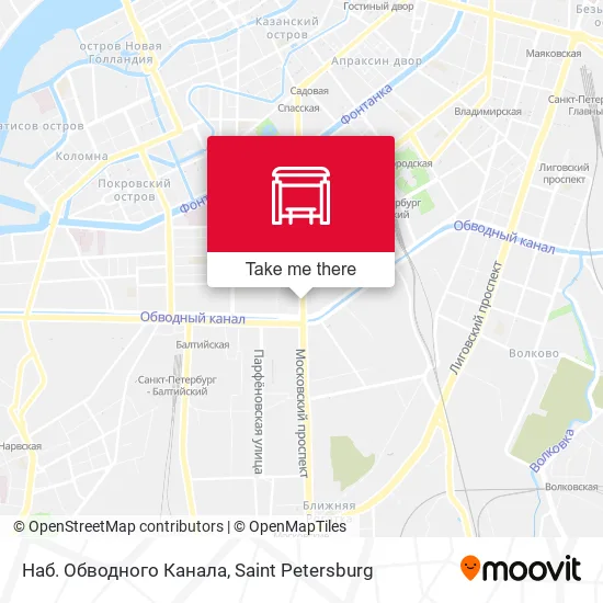 Наб. Обводного Канала map