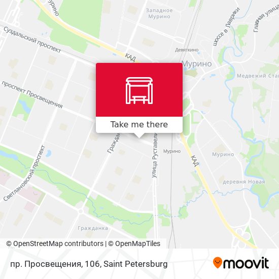 пр. Просвещения, 106 map