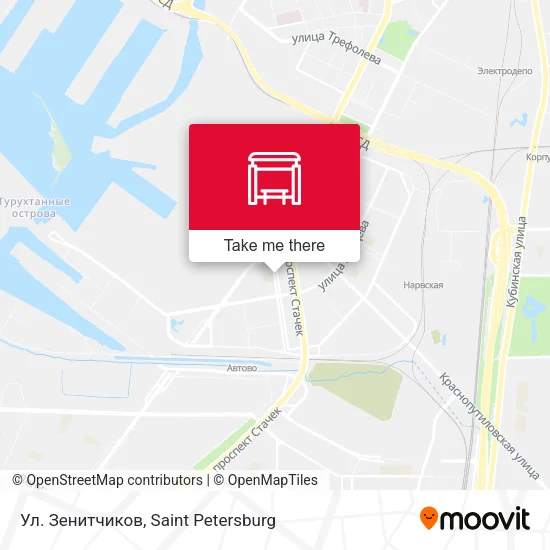 Ул. Зенитчиков map