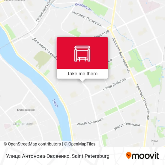Улица  Антонова-Овсеенко map