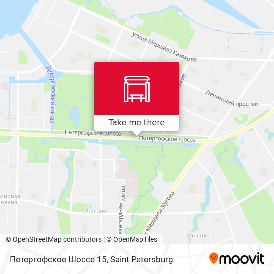 Петергофское Шоссе 15 map