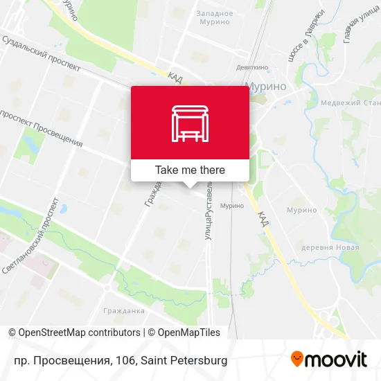 пр. Просвещения, 106 map