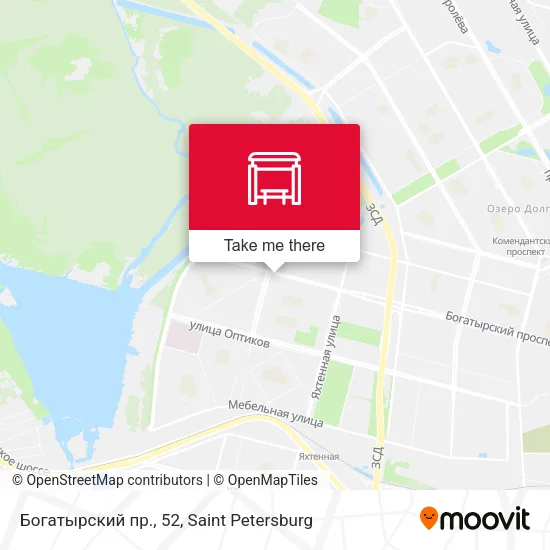 Богатырский пр., 52 map