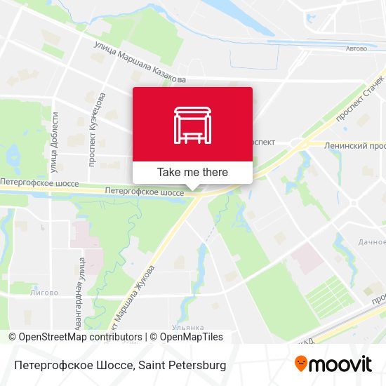 Петергофское Шоссе map