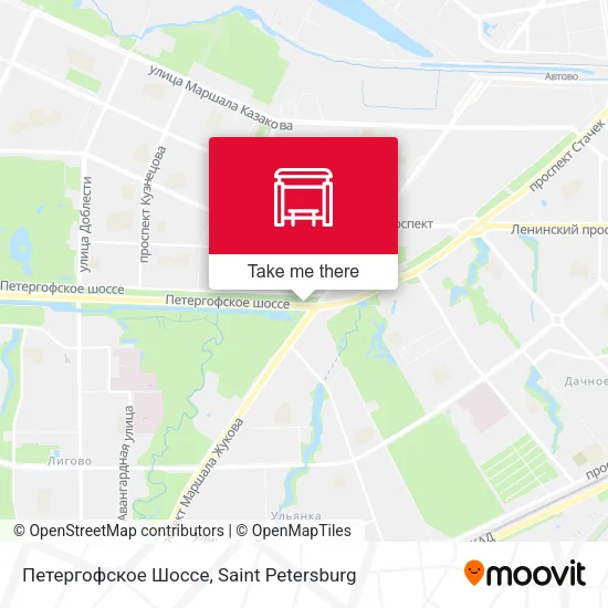 Петергофское Шоссе map