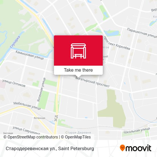 Стародеревенская ул. map