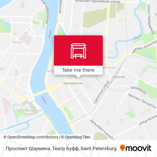 Проспект Шаумяна. Театр Буфф map