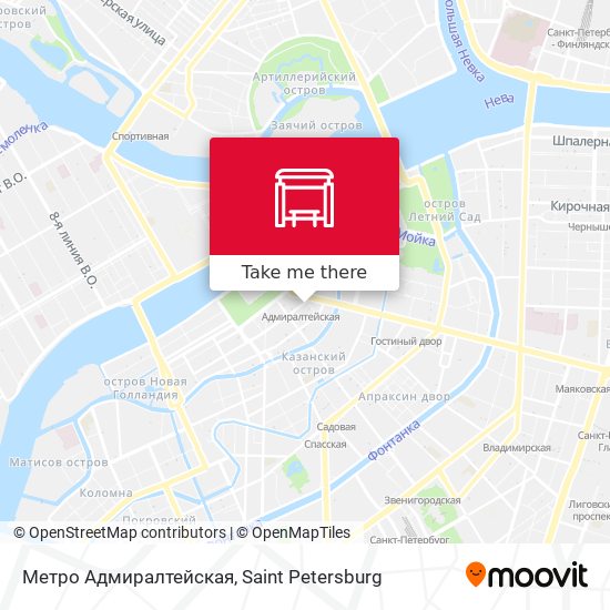 Метро Адмиралтейская map