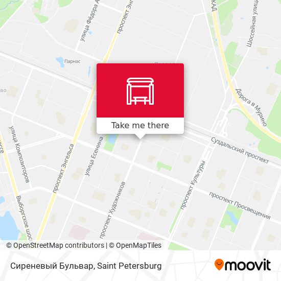 Сиреневый Бульвар map