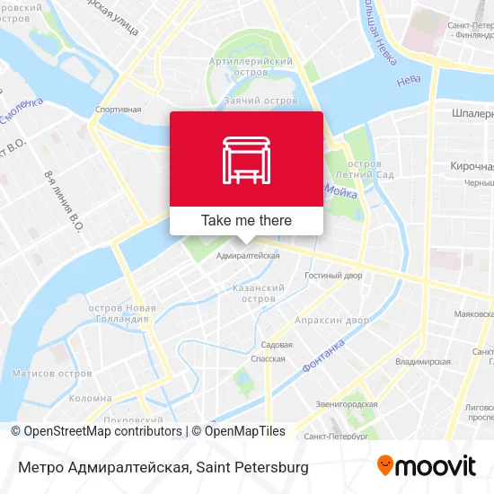 Метро Адмиралтейская map