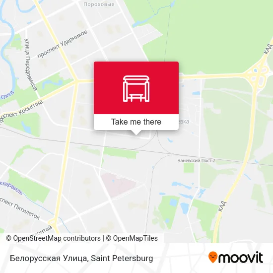 Белорусская Улица map