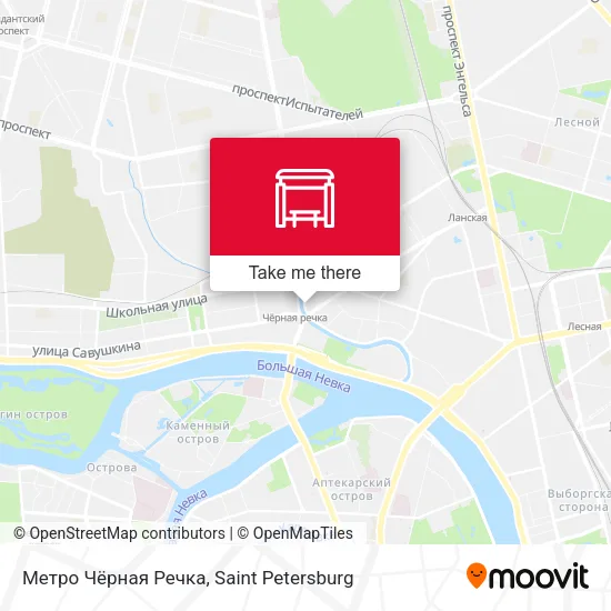 Метро Чёрная Речка map