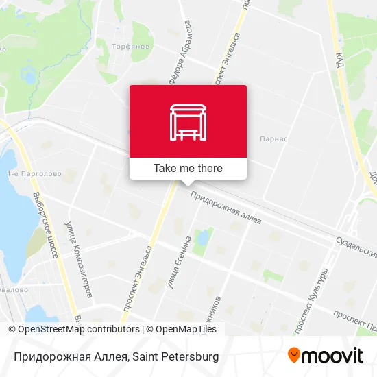 Придорожная Аллея map