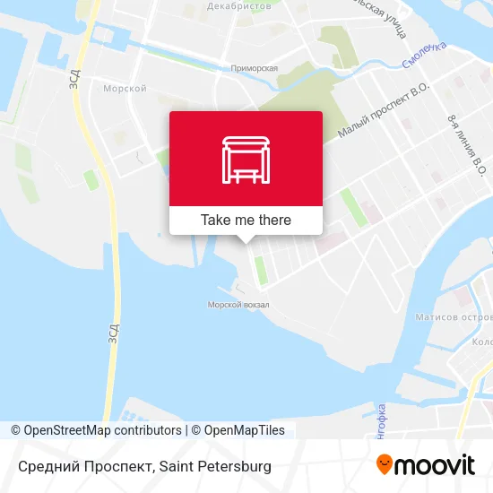 Средний Проспект map
