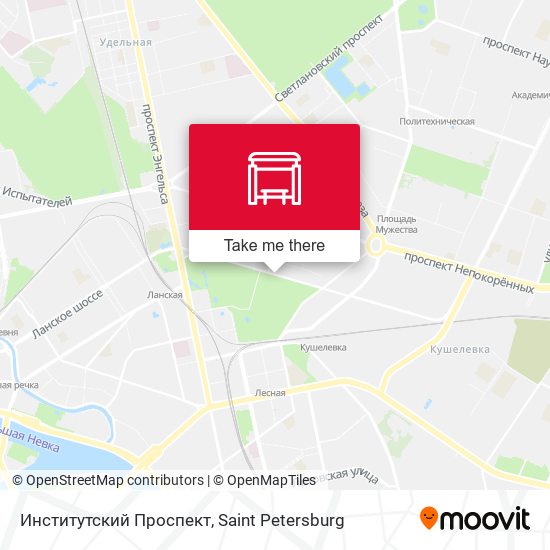 Институтский Проспект map