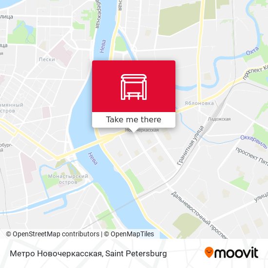 Метро Новочеркасская map