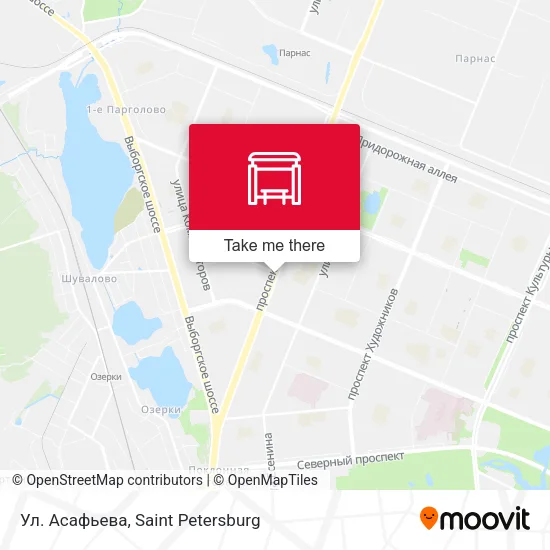 Ул. Асафьева map