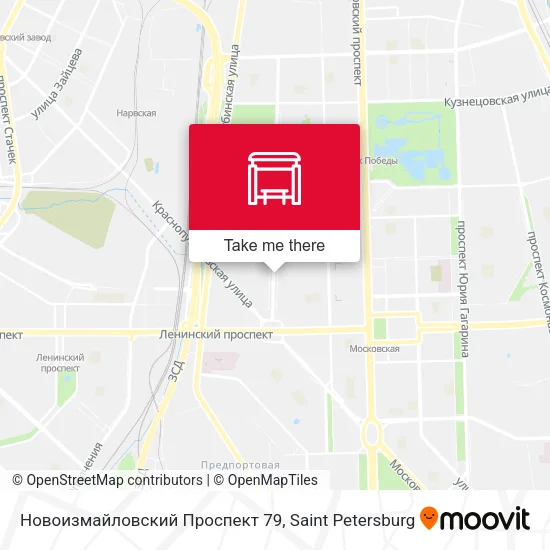 Новоизмайловский Проспект 79 map