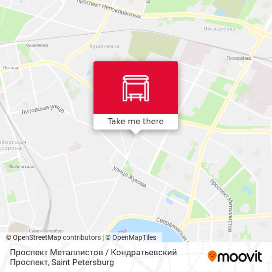 Проспект Металлистов / Кондратьевский Проспект map