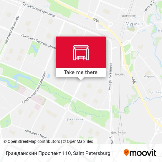 Гражданский Проспект 110 map
