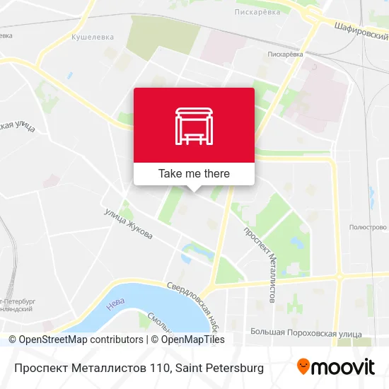 Проспект Металлистов 110 map