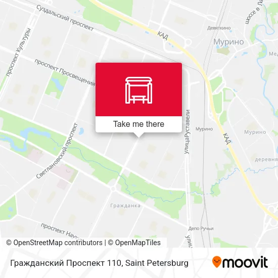 Гражданский Проспект 110 map