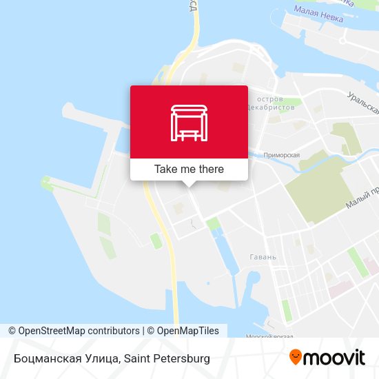 Боцманская Улица map