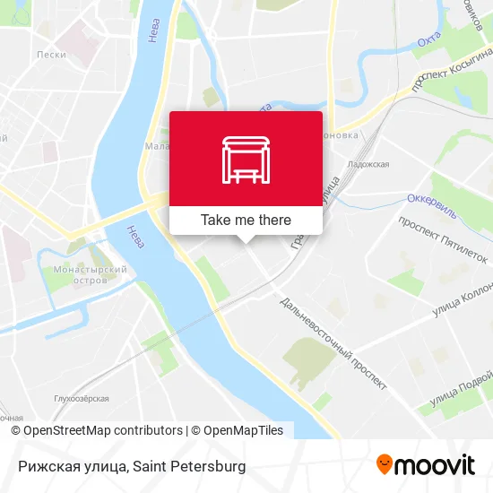 Рижская улица map