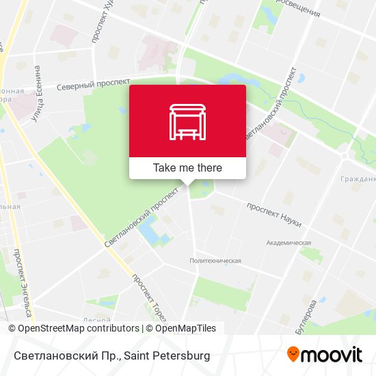 Светлановский Пр. map