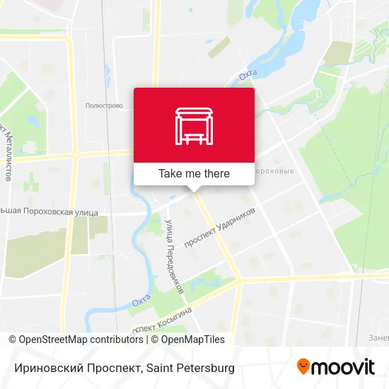 Ириновский Проспект map