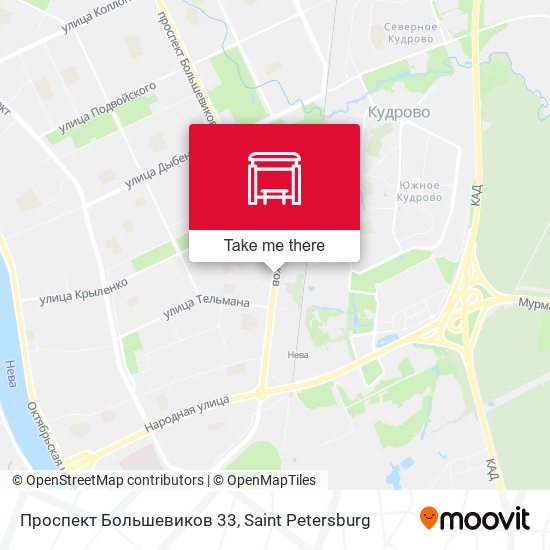 Проспект Большевиков 33 map